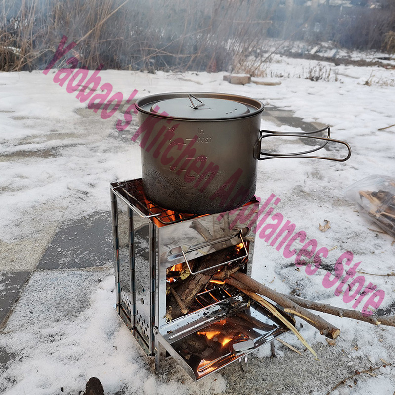 موقد خشبي للتخييم في الهواء ال - مراجعة Outdoor Camping Stove Wood وسعره