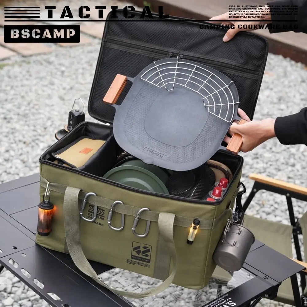 حقيبة تخزين خارجية كبيرة السعة - مراجعة Outdoor Camping Folding Storage Box وسعره