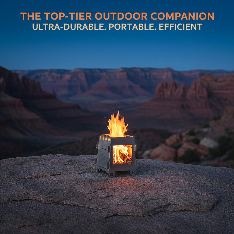 مجموعة واحدة من مواقد التخييم  - مراجعة Outdoor Camping Stove Wood وسعره