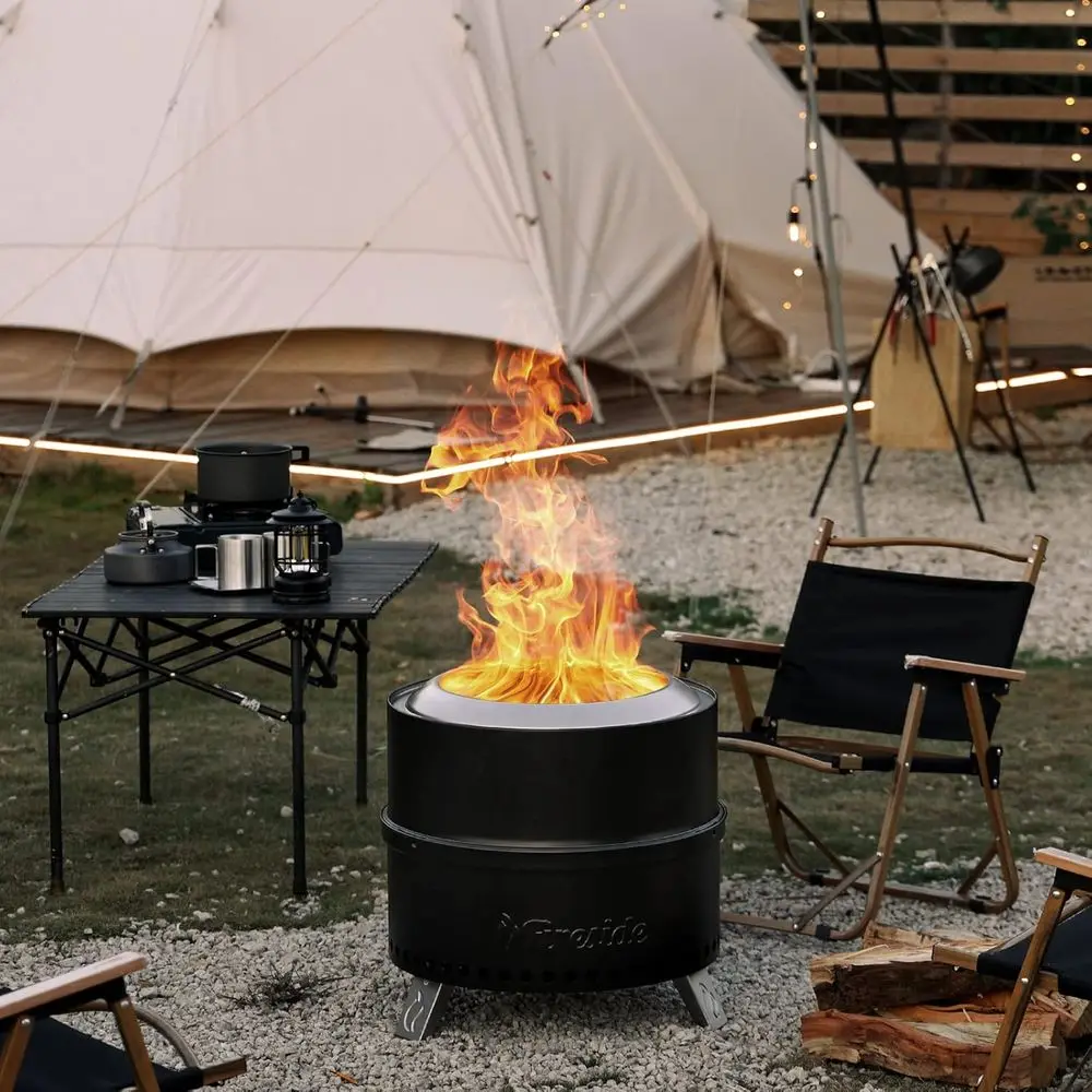 موقد تخييم محمول من الفولاذ يع - مراجعة Outdoor Camping Wood Burning Stove وسعره