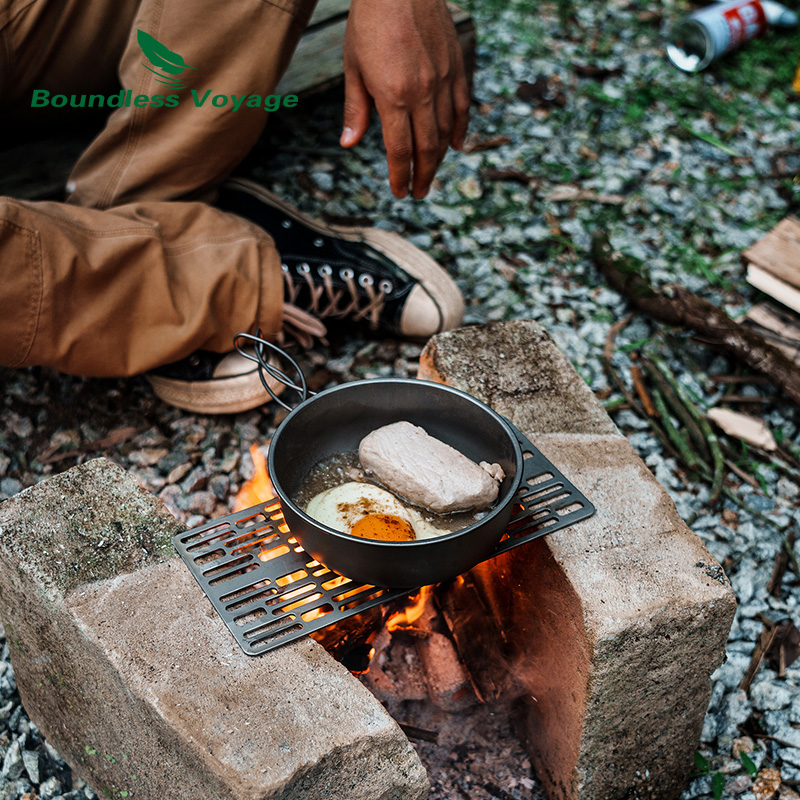 طبق شواء شواء من التيتانيوم ،  - مراجعة Outdoor Camping Utensils وسعره