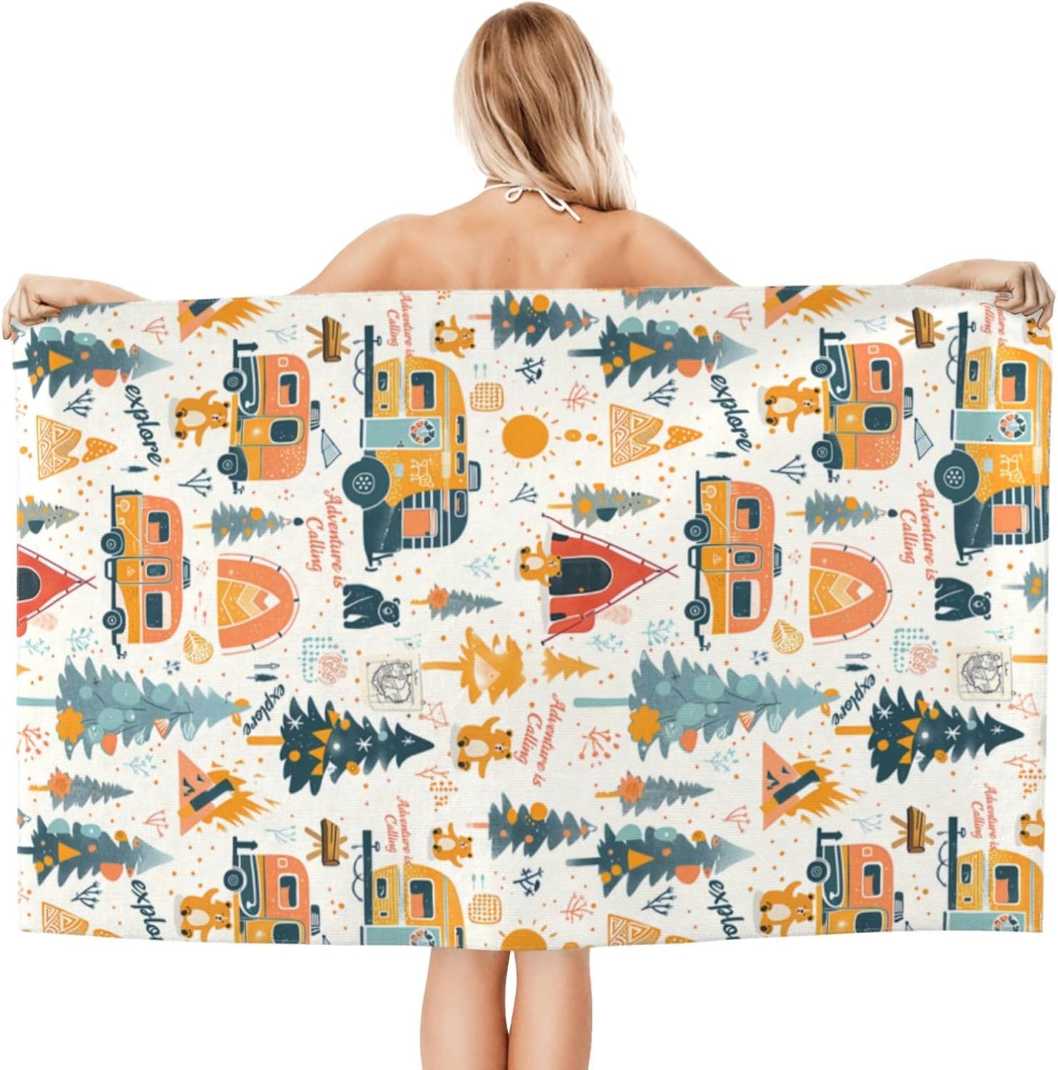 منشفة شاطئ للتخييم والمغامرات، - مراجعة Camp Towel Microfiber وسعره