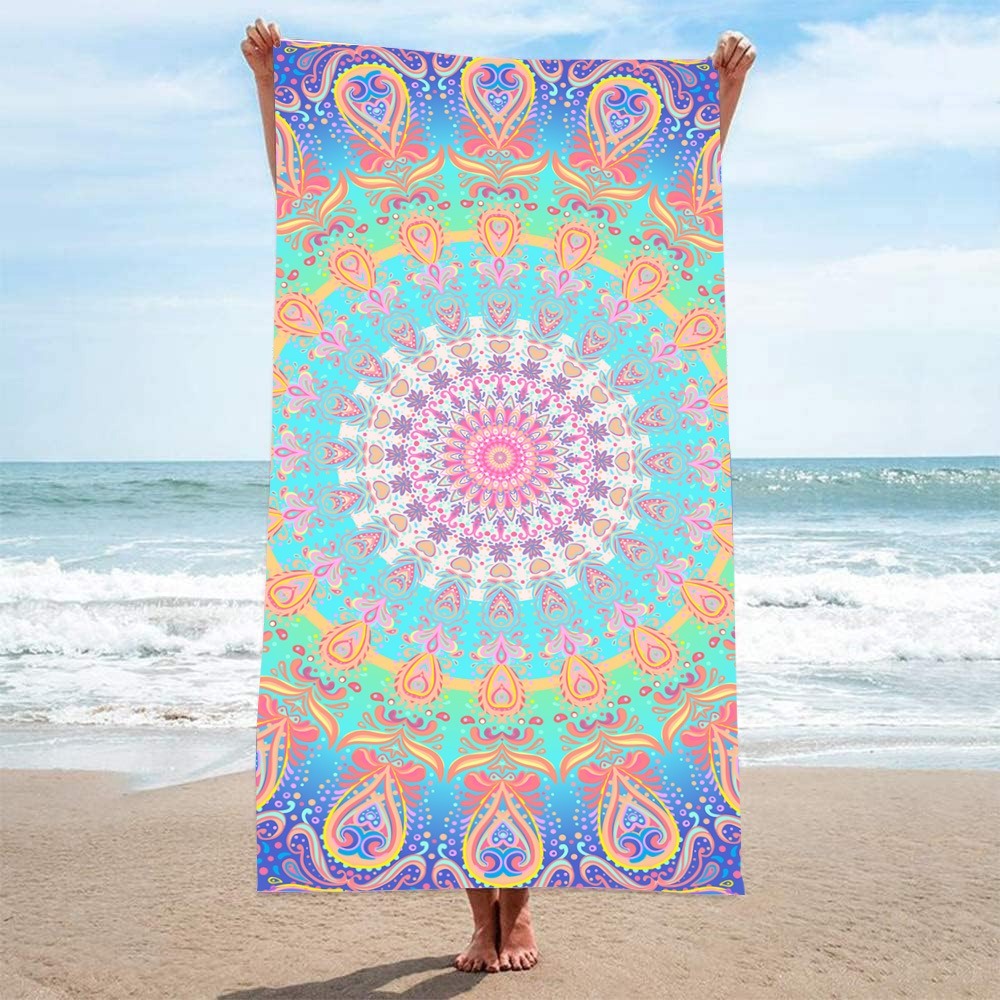 منشفة شاطئ بنمط غامض 80×160 سم - مراجعة Camp Towel Microfiber وسعره