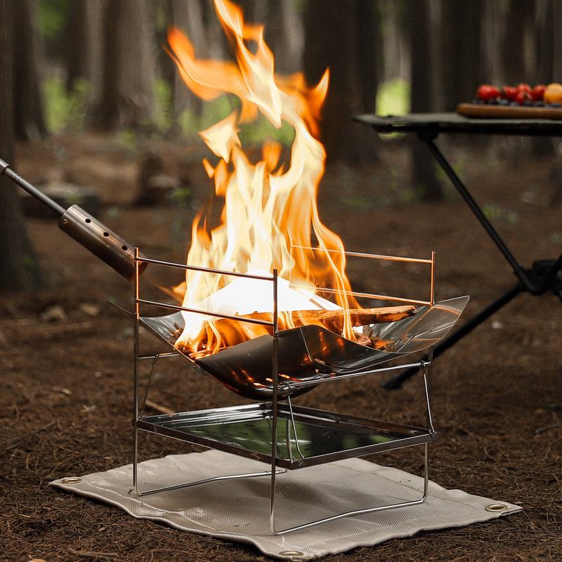 حرق الخشب موقد للتخييم المحمول - مراجعة Outdoor Camping Wood Burning Stove وسعره